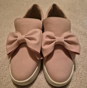 J. Adams Wally Bow Slip-On Sneakers Pink | Women’s 7